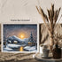 Posterizer 1 pcs- quaint old village-building in nature-night sky 13-Landscape & Nature Art-Floral Botanical Art- Decor for Home & Office- unframe...