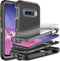 Galaxy S10E Case: 3-in-1 Shockproof Heavy Duty Protection, 2 Nano Explosion-Proof Films, Black/Grey...