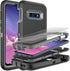 Galaxy S10E Case: 3-in-1 Shockproof Heavy Duty Protection, 2 Nano Explosion-Proof Films, Black/Grey...