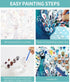 Slody Paint by Number for Adults Peacock Adult Paint by Number Kits on Rollded Canvas Colorful Animal Drawing Acrylic Beginner Paintwork DIY Craft...