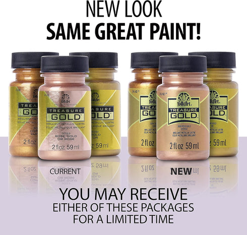 FolkArt Treasure Paint 2oz-Rose Gold, 2 Fl Oz...