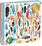 Galison Feathers 500 Piece Jigsaw Puzzle for Adults and Families, Bird Feather Foil Puzzle with 500 Pieces and Bird Feathers from Around The World...
