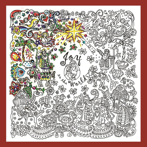 Design Works Crafts Zenbroidery, Nativity, 10" x 10" Craft Kit, Multicolor......