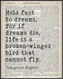 Posterizer 1 pcs-Langston Hughes-Hold Fast To Dreams-Afro-American Art Collection-Motivational & Inspirational Art- Decor for Home & Office- unfra...