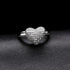 Uloveido Dainty Women's White Gold Plated Love Heart White Cubic Zirconia Enhancer Wedding Promise Rings J070...