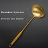 Stainless Steel Ladle Spoon Kitchen Turner - Big Soup Ladle Useful Cooking Utensil Tool - Soup Ladle-Gold...