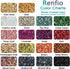 Renfio Broken Crushed Glass Glitter Shards Crush 2-4mm Irregular Small Metallic Chunky Chips 7 Oz (200g) High Luster Craft Sequins Gravel for DIY ...