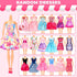 46 Pcs Doll Clothes and Accessories Kit, Including 2 Princess Gowns 4 Fashion Dresses 2 Tops 2 Pants 2 Bikini Swimsuits 10 Shoes 10 hangers 15 Jew...