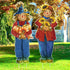 2 Pcs 11.3 x 31.5 Inches Fall Yard Signs Autumn Garden Decor with Stakes Thanksgiving Lawn Signs for Fall Thanksgiving Party Pathway Decor(Scarecr...