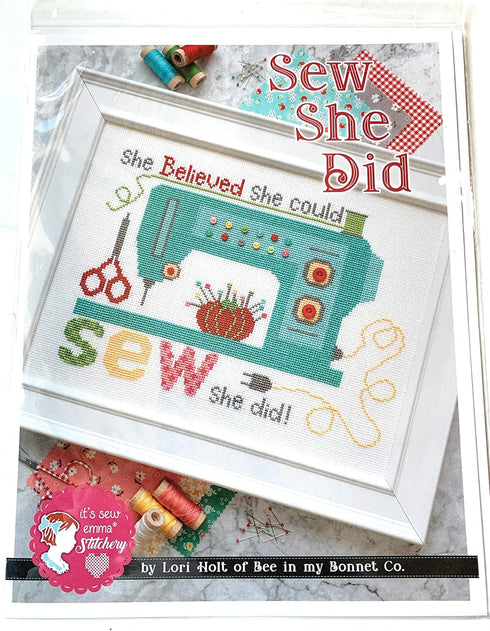 It's Sew Emma Sew She Did Cross Stitch Pattern...