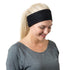 RiptGear Stretch Sport Headband for Women (Solid Black) — Made of Non-Slip Sweat Wicking Fabric — Great for Yoga, Running or The Gym — Soft Headba...