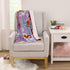 Disney The Little Mermaid Orange, Lavender, Aqua and White Ariel Super Soft Sherpa Baby Blanket...