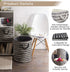 DII Woven Paper Storage Bin, Basketweave, Stone & Black, Large...