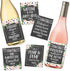 Hadley Designs 6 Chalk Mommy's First Milestone Stickers or Wine Labels, Great Gift Ideas for Mom to Be, Funny Mom's First Moments Having New Baby ...