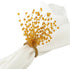 Saro Lifestyle Beaded Burst Design Napkin Ring (Set of 4), Gold...