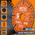 Diamond Cutting Wheel 4-1/2 Inch with 7/8" Arbor Hole, Metal Cut Off Disc with 5000+ Cuts on Rebar, Steel, Iron and INOX...