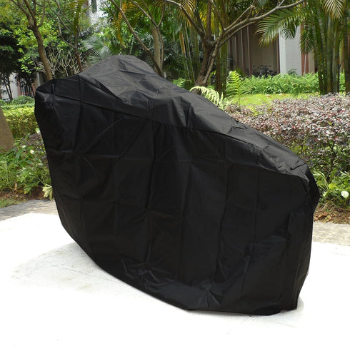 Bike Cover 190T Nylon Waterproof Bicycle Cover for Mountain Bike, Road Bike Outdoor Storage, L (Black)...