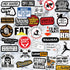 170 PCS Hard Hat Stickers (Dirty) for Tool Box, Helmet, Funny Stickers for Adults, Prank Meme Vinyl and Waterproof Decals for Mechanics, Electrici...