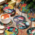 Singhoow 12 Pcs Mushroom Diamond Painting Coaster Kits with Holder DIY Mushroom Diamond Art Coaster Non Slip Diamond Coaster Kits for Adults Craft...
