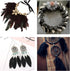Larryhot Black Craft Feathers Bulk - 240pcs 6 Style Mixed Natural Feathers for Wedding Home Party, Dream Catcher Supplies and DIY Crafts (Black)...