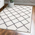 JONATHAN Y MOH410A-3 Cami Moroccan Style Diamond Shag Indoor Area Rug, Bohemian, Contemporary, Shags Easy-Cleaning,Bedroom,Kitchen,Living Room,Non...