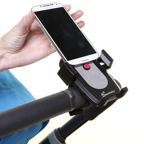 Dreambaby Stroller EZY-Fit Phone Holder- Suitable for Most Phones Including iPhone, Samsung, Motorola- Fits All Strollers, Prams, Wheelchairs, and...