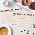 321Done Recipe Cards (Set of 50) Small Floral 3x5 - Double-Sided for Weddings, Bridal Shower - Made in USA - Watercolor Red Roses, Rustic Tan From...