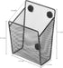 MyGift Black Metal Mesh Magnetic Office Supplies Pen Pencil and Marker Holder, Whiteboard Accesories Storage Basket, School Locker Organizer Acces...