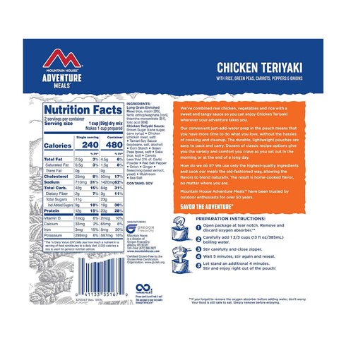 Mountain House Chicken Fried Rice | Freeze Dried Backpacking & Camping Food | 2 Servings | Gluten-Free...
