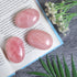 55-60mm Pink Agate Palm Stone - Worry Stone Natural Chakra Healing Reiki Polished Stone Pocket Hand Carved Crystal and Healing Stone Crystal Grid ...