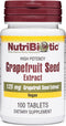 NutriBiotic – Grapefruit Seed Extract Tablets 125mg, 100 Count | Premium Grade GSE with Bioflavonoids | Potent Immune & Overall Health Support | E...