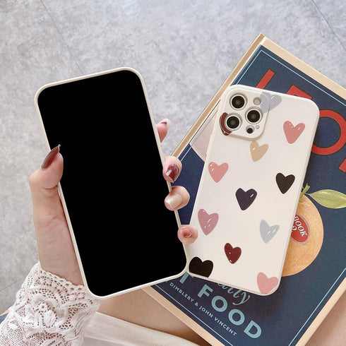 Jmltech Compatible with iPhone 12 Pro Max for Women Girls Cute Design Soft Silicone Camera Protection Protective Lovely Heart Phone Case for iPhon...