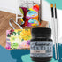 Jacquard Products Black Textile Color - Fabric Paint Made in USA - JAC1122 2.25-Ounces - Bundled Brush Set...
