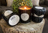 Hearthfire - Sandalwood Scented Soy Candle w/Natural Oils, Wood Wick, Smoky Dark Sweet, Made in The USA in Black Jar - Aromatherapy, Gifts for Hou...