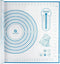 Silicone Baking Mat with Measurements, Pastry/Fondant/Dough Rolling Counter/Oven Liner Mat, 20''(W)28''(L) Blue...