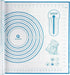 Silicone Baking Mat with Measurements, Pastry/Fondant/Dough Rolling Counter/Oven Liner Mat, 20''(W)28''(L) Blue...