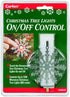 1225LS Snowflake Metal Ornaments with On/Off Touch Control Ornament for Christmas Tree Lights, 7.5 inches White,...