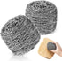 2 Pcs Stainless Steel Teak Scrub 304 Stainless Steel Wool Scrubber Rust Resistant Steel Wool Pad for Teak Furniture Care, Cleaning Dishes, Pots, P...