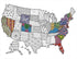 Design Works Crafts USA Map Zenbroidery Kit......