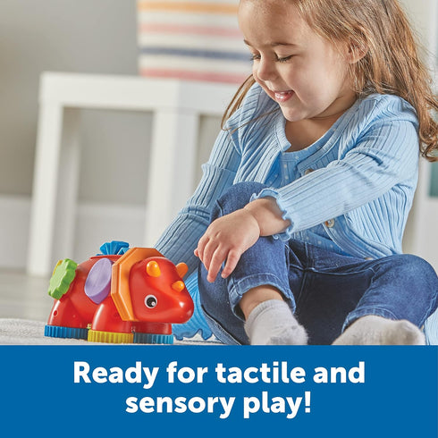 Learning Resources Tracy The Fidget Triceratops,1 Piece, Ages 18 Months+, Baby Toys,Sensory Toys for Toddlers, Fine Motor Toys,Montessori Toys...