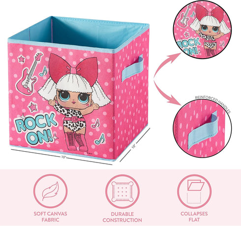 Idea Nuova LOL Surprise Set of 2 Durable Storage Cubes with Handles...