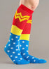 DC Comics Wonder Woman Lighter Blue Uniform Knee High Socks...