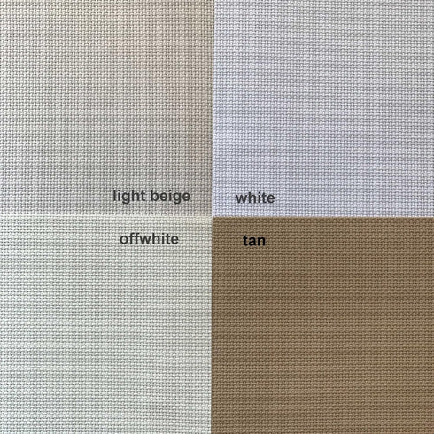 Aida Cloth 14 Count Cross Stitch Fabric,19×28inch (14CT, Off White)...