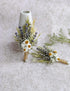 Dried Flowers Boutonniere for Men Wedding 2 Pieces Set Groom Boutonniere kit Boho Pampas Fall Anniversary Decorations (Lavender)...