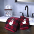 SKL Home Christmas/Gift Woodland Winter Snowman Bath Towel, Red...