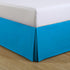 FRESH IDEAS Ideas Kids Twin Bed Skirt - Lux Hotel Tailored Microfiber Bedskirt, Classic 14" Drop Length - Blue...