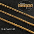Jabogrii 16.4 Feet Stainless Steel Wheat Chain Bulk Gold Plated Chain for Jewelry Making DIY Jewelry Supplies for Women Necklace Bracelet…...