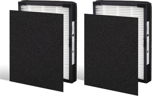 2-Pack IAF-H-100A True Idylis A Replacement Filter, Compatible with FAP-C01-A, Idylis Air Purifiers AC-2119, IAP-10-100, IAP-10-150, IAPC-40-140, ...