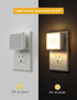 L LOHAS LED Night Lights Plug into Wall 2-Pack, 0.3W Plug in Night Light, Dusk to Dawn, 3000K Soft White, Bright Nightlight Auto-On/Off, for Adult...