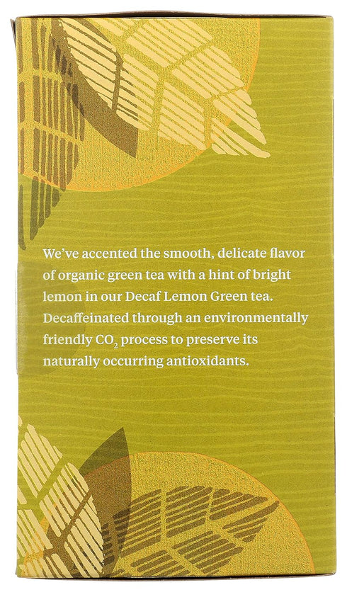 Allegro Tea, Organic Decaf Lemon Green Tea Bags, 20 ct...
